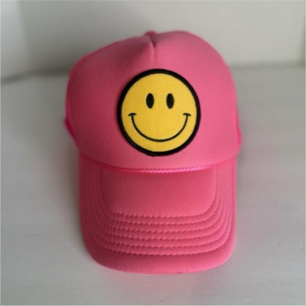 Unbranded Women's Pink and Yellow Hat